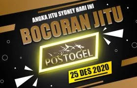 Prediksi Togel SYDNEY Jumat 25 Desember 2020